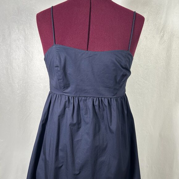 Xirena Freya Camisole Midi Tiered Dress Sz XS Cotton Midnight Blue Pockets Boho - Picture 10 of 16